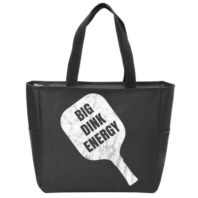 Big Dink Energy Funny Pickleball Sport Zip Tote Bag