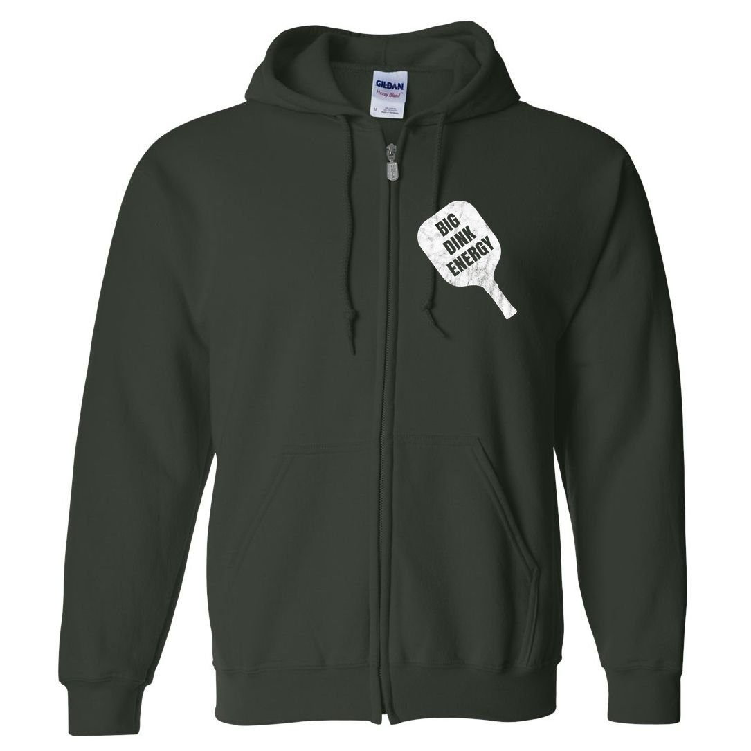 Big Dink Energy Funny Pickleball Sport Full Zip Hoodie