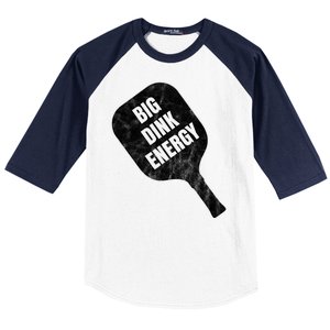 Big Dink Energy Funny Pickleball Sport Baseball Sleeve Shirt