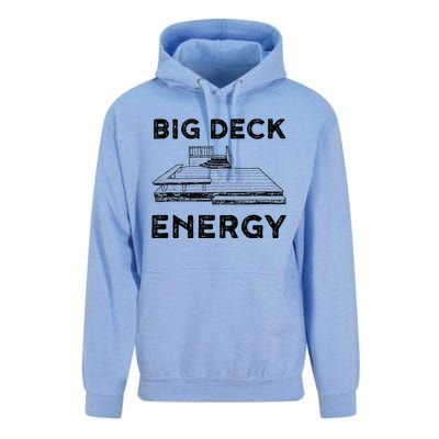 Big Deck Energy Yard Deck Patio Funny Unisex Surf Hoodie