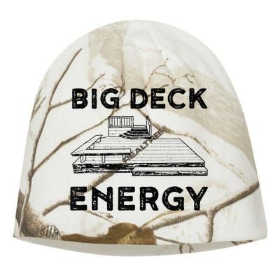 Big Deck Energy Yard Deck Patio Funny Kati - Camo Knit Beanie