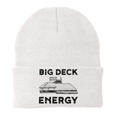 Big Deck Energy Yard Deck Patio Funny Knit Cap Winter Beanie