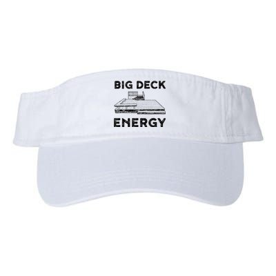 Big Deck Energy Yard Deck Patio Funny Valucap Bio-Washed Visor