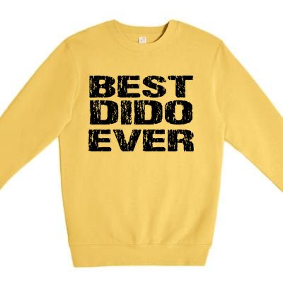 Best Dido Ever Ukrainian Grandfather Dad Ukraine Gift Premium Crewneck Sweatshirt