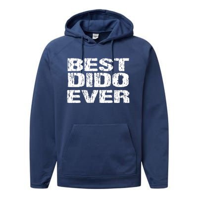 Best Dido Ever Ukrainian Grandfather Dad Ukraine Gift Performance Fleece Hoodie