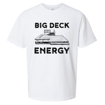 Big Deck Energy Yard Deck Patio Funny Sueded Cloud Jersey T-Shirt