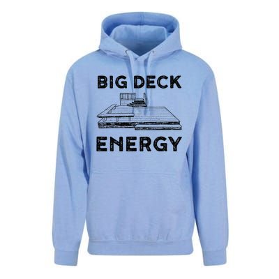 Big Deck Energy Yard Deck Patio Funny Unisex Surf Hoodie