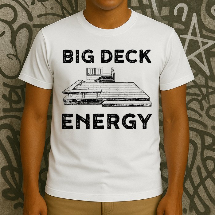 Big Deck Energy Yard Deck Patio Funny T-Shirt