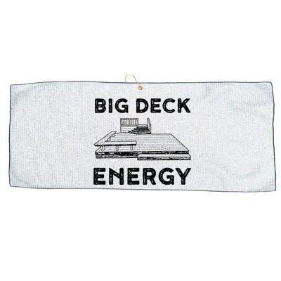 Big Deck Energy Yard Deck Patio Funny Large Microfiber Waffle Golf Towel