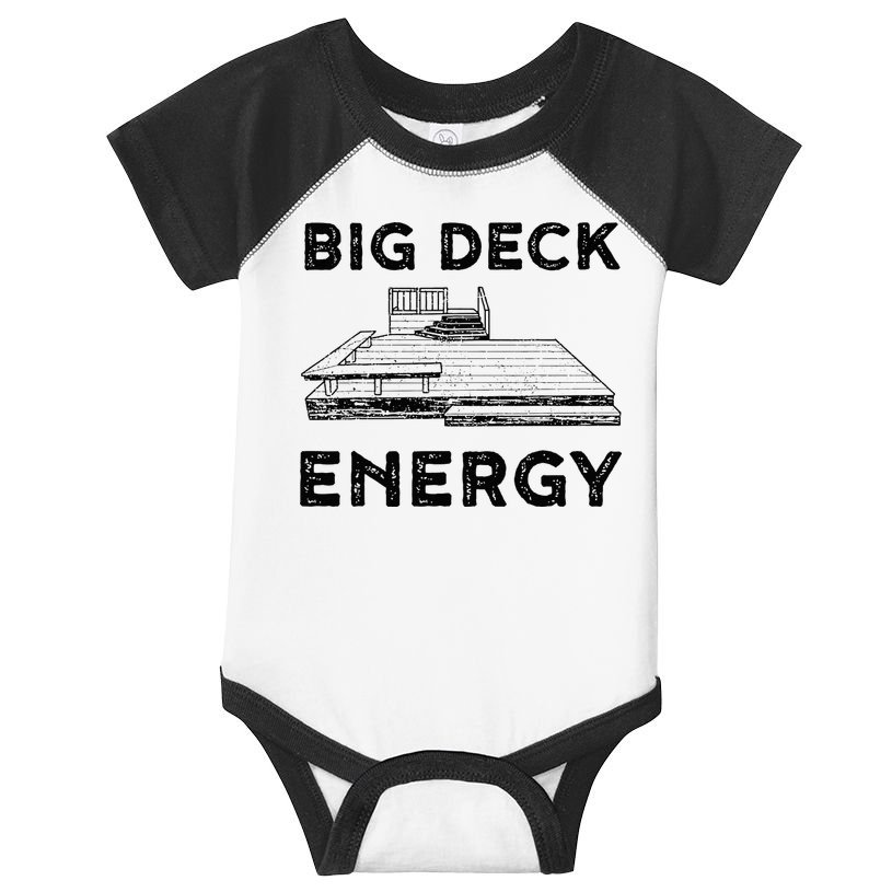Big Deck Energy Yard Deck Patio Funny Infant Baby Jersey Bodysuit