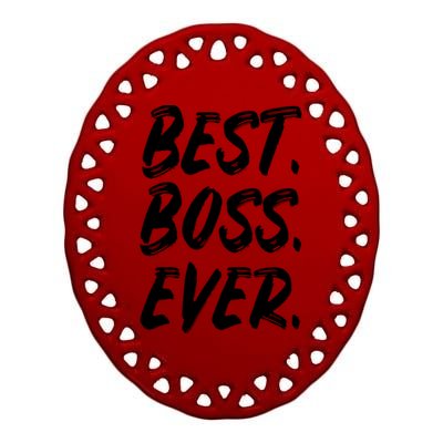 Boss Day Employee Appreciation Office Gift Ceramic Oval Ornament