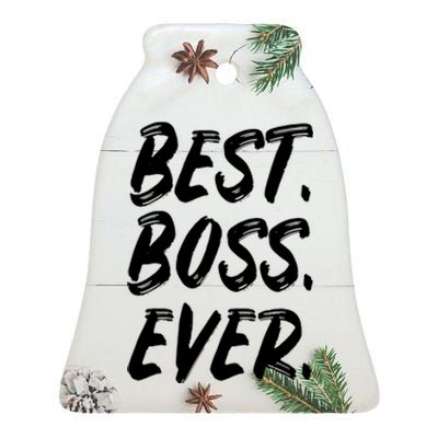 Boss Day Employee Appreciation Office Gift Ceramic Bell Ornament