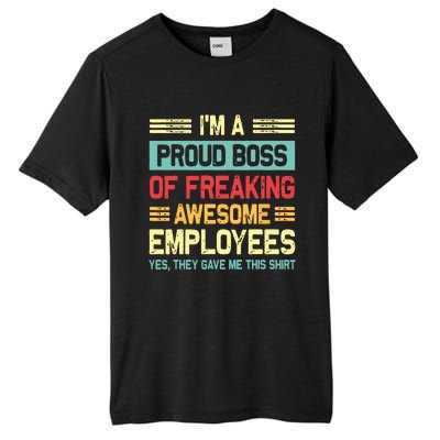 Boss Day Employee Appreciation Office Funny Boss Tall Fusion ChromaSoft Performance T-Shirt