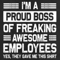 Boss Day Employee Appreciation Office Funny Boss 7 Panel Mesh Trucker Snapback Hat