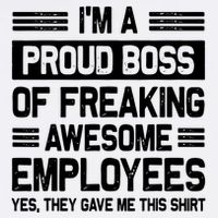 Boss Day Employee Appreciation Office Funny Boss Cooling Performance Crew T-Shirt