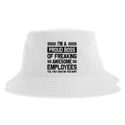Boss Day Employee Appreciation Office Funny Boss Sustainable Bucket Hat