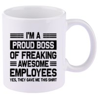 Boss Day Employee Appreciation Office Funny Boss 11oz C Handle Ceramic Mug
