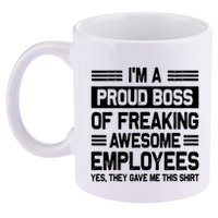 Boss Day Employee Appreciation Office Funny Boss 11oz C Handle Ceramic Mug