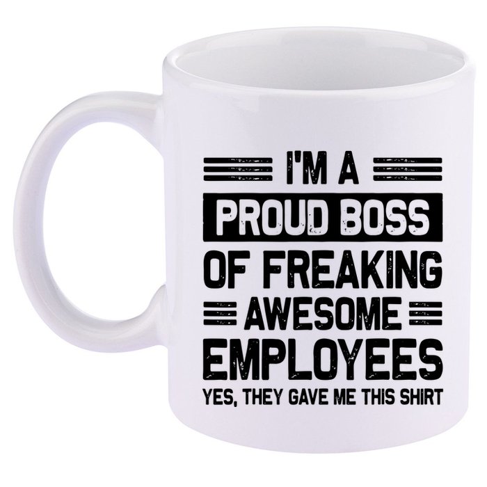 Boss Day Employee Appreciation Office Funny Boss 11oz C Handle Ceramic Mug