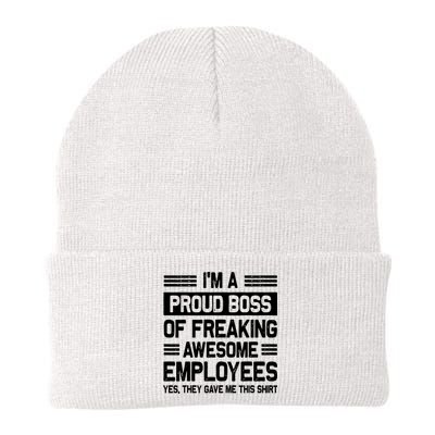 Boss Day Employee Appreciation Office Funny Boss Knit Cap Winter Beanie