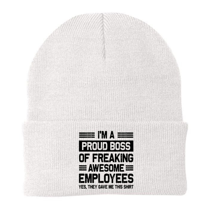 Boss Day Employee Appreciation Office Funny Boss Knit Cap Winter Beanie