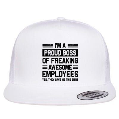 Boss Day Employee Appreciation Office Funny Boss Flatbill Hat