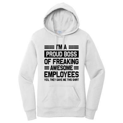 Boss Day Employee Appreciation Office Funny Boss Women's Pullover Hoodie