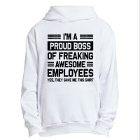 Boss Day Employee Appreciation Office Funny Boss Urban Pullover Hoodie