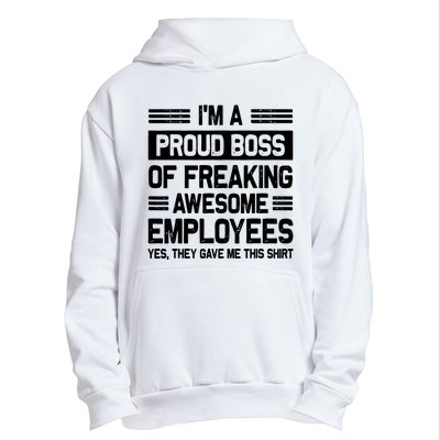 Boss Day Employee Appreciation Office Funny Boss Urban Pullover Hoodie