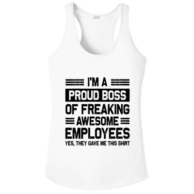 Boss Day Employee Appreciation Office Funny Boss Ladies PosiCharge Competitor Racerback Tank