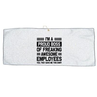 Boss Day Employee Appreciation Office Funny Boss Large Microfiber Waffle Golf Towel