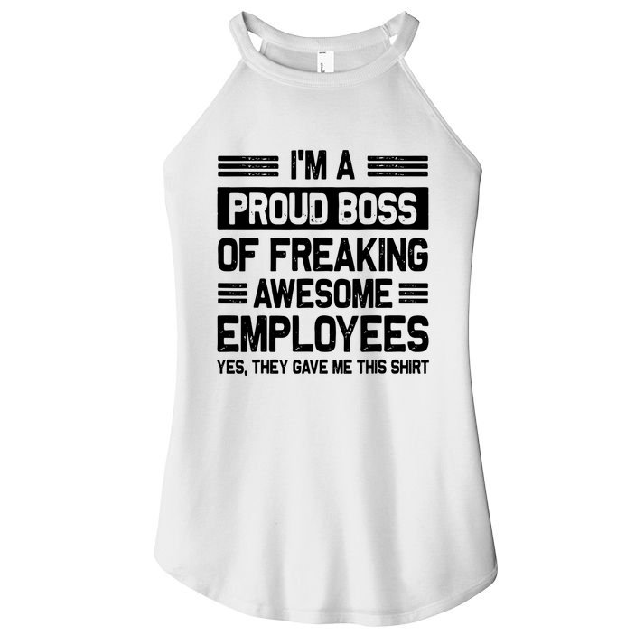 Boss Day Employee Appreciation Office Funny Boss Women's Perfect Tri Rocker Tank