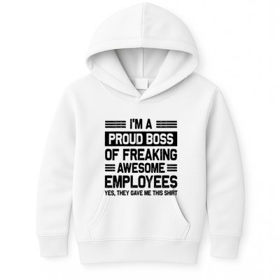 Boss Day Employee Appreciation Office Funny Boss Kids Hoodie
