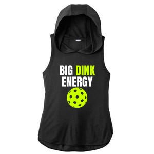 Big Dink Energy Pickleball Funny Pickle Ball Lover Ladies PosiCharge Tri-Blend Wicking Draft Hoodie Tank