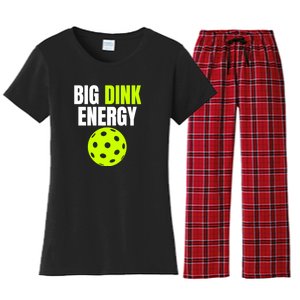 Big Dink Energy Pickleball Funny Pickle Ball Lover Women's Flannel Pajama Set