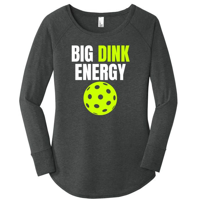 Big Dink Energy Pickleball Funny Pickle Ball Lover Women's Perfect Tri Tunic Long Sleeve Shirt