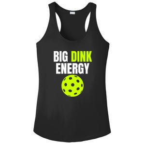 Big Dink Energy Pickleball Funny Pickle Ball Lover Ladies PosiCharge Competitor Racerback Tank