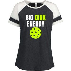 Big Dink Energy Pickleball Funny Pickle Ball Lover Enza Ladies Jersey Colorblock Tee