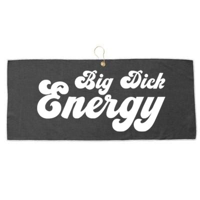 Big Dick Energy BDE Funny Humor Large Microfiber Waffle Golf Towel