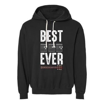 Best Dad Ever Guitarist Daddy Musical Instrument Guitar Garment-Dyed Fleece Hoodie