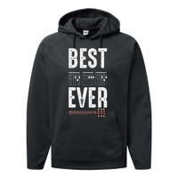 Best Dad Ever Guitarist Daddy Musical Instrument Guitar Performance Fleece Hoodie