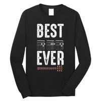 Best Dad Ever Guitarist Daddy Musical Instrument Guitar Long Sleeve Shirt