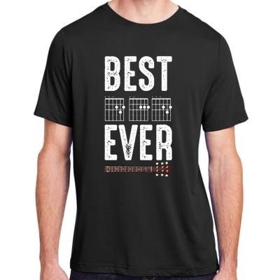 Best Dad Ever Guitarist Daddy Musical Instrument Guitar Adult ChromaSoft Performance T-Shirt