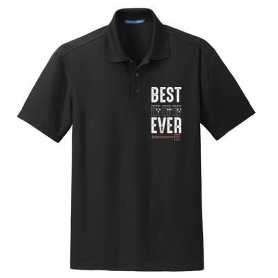 Best Dad Ever Guitarist Daddy Musical Instrument Guitar Dry Zone Grid Polo