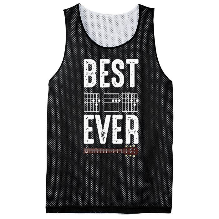 Best Dad Ever Guitarist Daddy Musical Instrument Guitar Mesh Reversible Basketball Jersey Tank