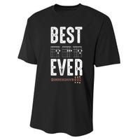 Best Dad Ever Guitarist Daddy Musical Instrument Guitar Performance Sprint T-Shirt