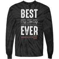 Best Dad Ever Guitarist Daddy Musical Instrument Guitar Tie-Dye Long Sleeve Shirt