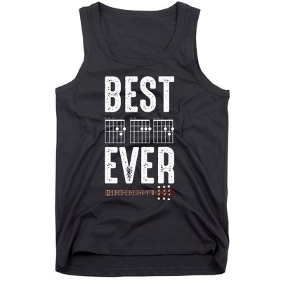 Best Dad Ever Guitarist Daddy Musical Instrument Guitar Tank Top