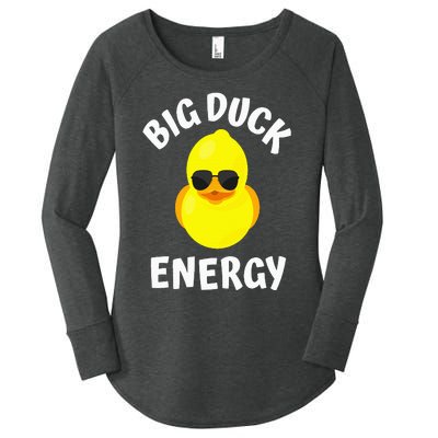 Big Duck Energy Funny Yellow Rubber Duck Women's Perfect Tri Tunic Long Sleeve Shirt