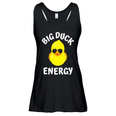 Big Duck Energy Funny Yellow Rubber Duck Ladies Essential Flowy Tank